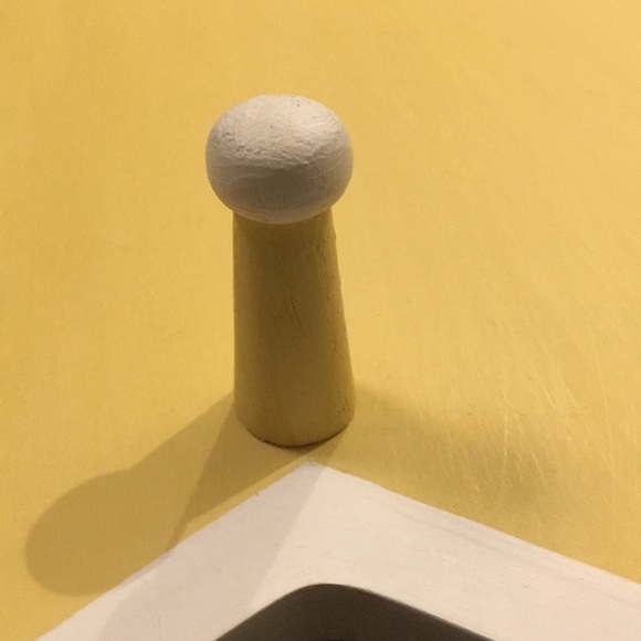 New Pottery Barn Yellow Star Wooden Peg Wall Hooks - Picture 2 of 3